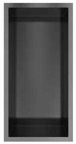 Hotbath &MORE Inbouwbox of inbouwnis - 30x15x10 - Geborsteld gunmetal PVD BOX015BGP