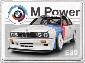 Metalen bord BMW - E30 M Power