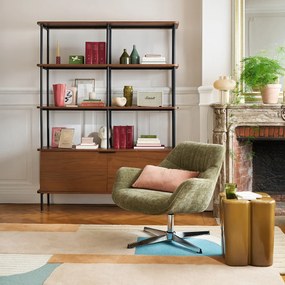 Draaifauteuil, gestructureerde stof, Hemmo