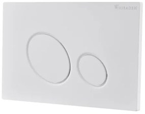 Wiesbaden X10 drukplaat voor inbouwreservoir mat wit 32.4665