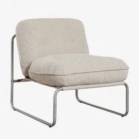 Matilda Fauteuil In Boucléstof Bouclé Natuurlijke Kleuren - Sklum