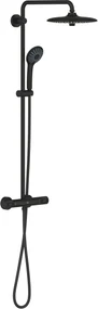Grohe Vitalio 260 regendoucheset met 6 straalsoorten Ø26cm mat zwart