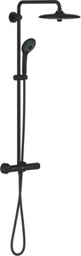 Grohe Vitalio Joy 260 regendoucheset met 6 straalsoorten Ø26cm mat zwart