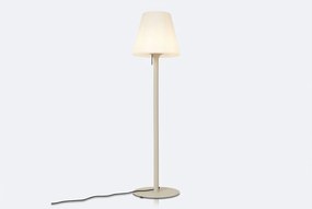 Moderne Buiten Vloerlamp Beige Met Witte Kap IP - Big Virginia Kunststof Zand/Beige