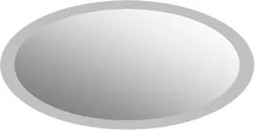 Plieger Basic spiegel ovaal mat satijn facetrand 40cm