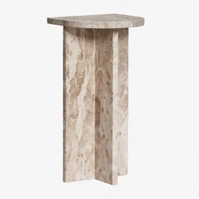 Bijzettafel In Marmer Corwel Marmer Natuurlijke Kleuren - Sklum