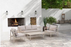 Stoel en Bank Loungeset 5 personen Aluminium Taupe  Lifestyle Garden Furniture Norte