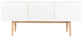 Zuiver High On Wood Hoogglans Dressoir Eiken 160 Cm - 160x40x71.5cm.