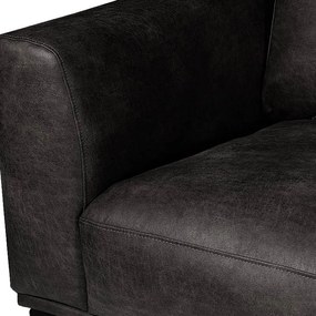 Hoekbank - Tulp - links - leer Colorado antraciet 01