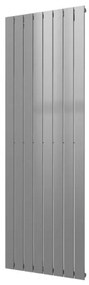 Plieger Cavallino Retto EL elektrische radiator - Nexus zonder thermostaat - 180x60cm - 1200 watt - zilver metallic 1316898