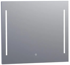 BRAUER spiegel Deline - 80x70cm - verlichting - aluminium 3864s