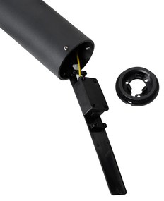 Staande buitenlamp zwart 50 cm 2-lichts verstelbaar - Duo