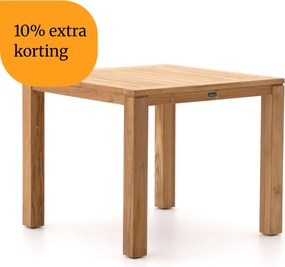 + 10% kassakorting | Tuin eettafel Sunyard | Vierkant | Tuintafel Teakhout | 90x90cm | 4 personen | Kees Smit Tuinmeubelen