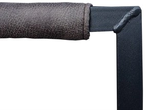 Eetkamerstoel - Apollo II - stof Cowboy retro lederlook antraciet