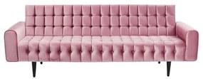 Kare Design Milchbar Retro Bank 3-zits Met Knopen Mauve