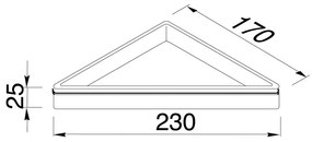 Geesa Frame Hoekplanchet zwart