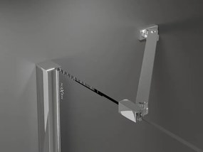 Mexen Velar Duo schuifdeur douchecabine 90 x 80 cm, transparant, chroom - 871-090-080-02-01