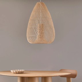Hanglamp van gevlochten rotan, diameter 56 cm, TITOU