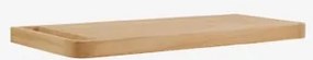 Conjunto Van Meubel 130x45 Cm Hangend In Teakhout Neill Teakhout & Without Sink & Spiegelloze & Zonder Kraan & Zonder Sifon - Sklum