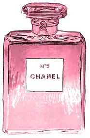 Ilustratie Chanel No.5, Finlay & Noa, (30 x 40 cm)