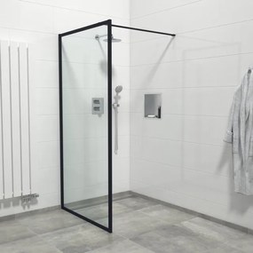 Marenza Bellini Inloopdouche - 100x200cm - veiligheidsglas - helder glas - frame rondom - anti kalk - mat zwart Mirrors-100