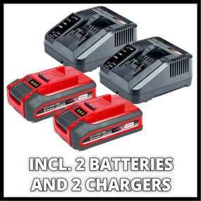 Einhell RASARRO 36/36 Li Kit (2x3,0Ah Plus) Accu grasmaaier