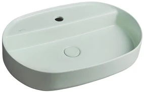 Isvea Infinity waskom 60x40cm met kraangat mintgroen