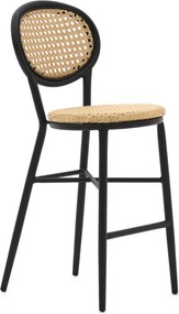 Barkruk tuin | Forza Tovel | Wicker (vlechtwerk) | Taupe | Tuinstoel | Stapelbaar | Kees Smit Tuinmeubelen
