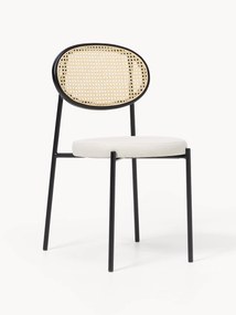Gestoffeerde eetstoelen Remy met Weens vlechtwerk, 2-delig