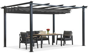 Tuinpaviljoen Barbados 3x4 m antraciet Garden Point
