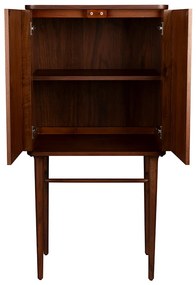 Dutchbone Morrison Vintage Kast Walnoot Op Hoge Poten - 62x45x125cm.