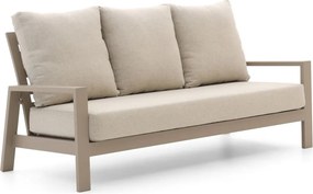 Loungebank Tuin Tierra Outdoor | Aluminium | 5 personen | Tuinbank Beige | 199cm | Incl. kussens | Kees Smit Tuinmeubelen