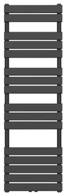 Belrad Handdoekradiator - middenaansluiting - 1600X500mm - Zwart BFRZ1600500