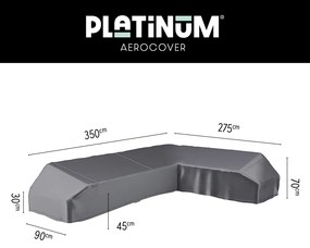 Platinum Aerocover platform loungesethoes 350x275 cm - Rechts