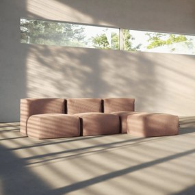Soft Zitzak Indoor Pouf - Corduroy Rose