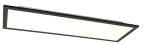 LED paneel zwart 80 cm incl. LED met afstandsbediening - Live Modern Binnenverlichting Lamp