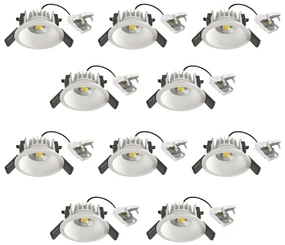 Ivar Inbouwspot Wit 10 stuks
