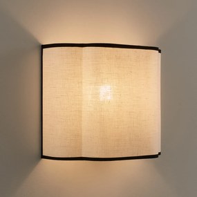 Wandlamp in gewassen linnen, Suso