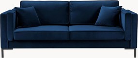 Bank Luis (3-zits) met fluweellook, B 230 cm