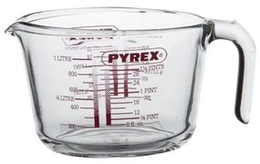 Maatbeker Pyrex, glas, 1 liter