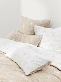 Dubbelzijdig dekbedovertrek Ilda met geometrische print