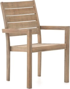 Dining tuinstoel | ROUGH-S | Hout | Old Teak | Stapelbaar | Kees Smit Tuinmeubelen