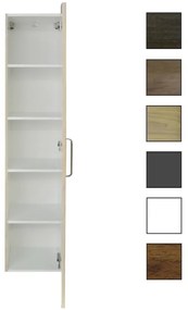 Sanicare kolomkast met luxe chromen greep 33,5x160x32cm schots-eiken