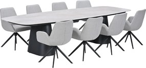 Garden Impressions Amalia tuinset draaibaar 9-delig - Noah tuintafel 320x120 cm