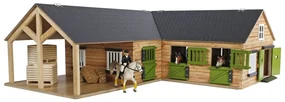 Kids Globe Paardenstal 1:24 grijs