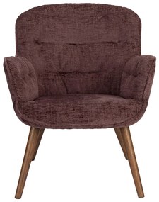 Dutchbone Lenn Retro Fauteuil Paars Fluweel