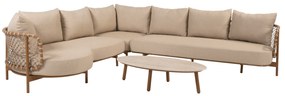 Salute Martinique modulaire hoek loungeset 4 delig keramiek amber 4 Seasons Outdoor