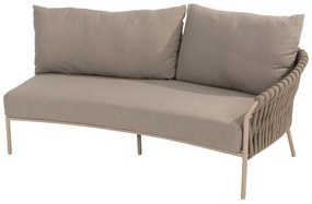 4 Seasons Outdoor Comino 2-zits loungebank latte met armleuning links  LoungebankLoungeset    beige weerbestendig