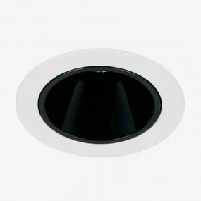 Downlight Led Inbouwspot Met Ronde Rand Ø5 Cm Voor Buitengebruik In Aluminium Luisiana Warm Wit 2700k & Wit – Zwart & 3 W & 38º - Sklum