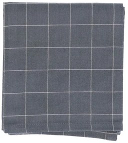 Theedoek, bio-katoen, donkergroen geruit, 50 x 70 cm